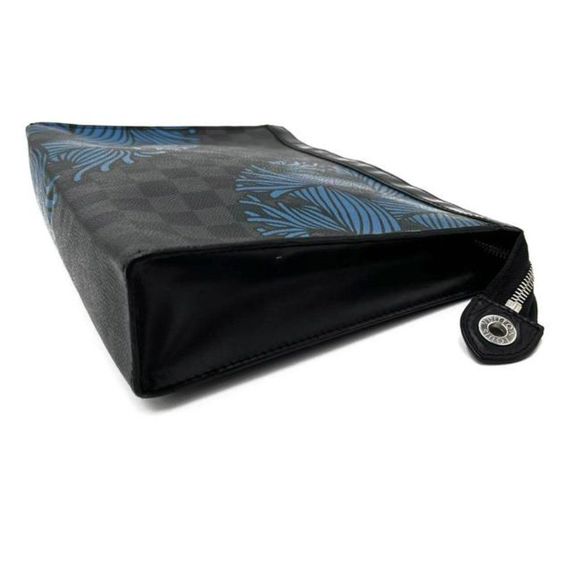 Louis Vuitton Pochette Rope Voyage Blue Black Damier Graphite Canvas Weekend - Picture 6 of 12